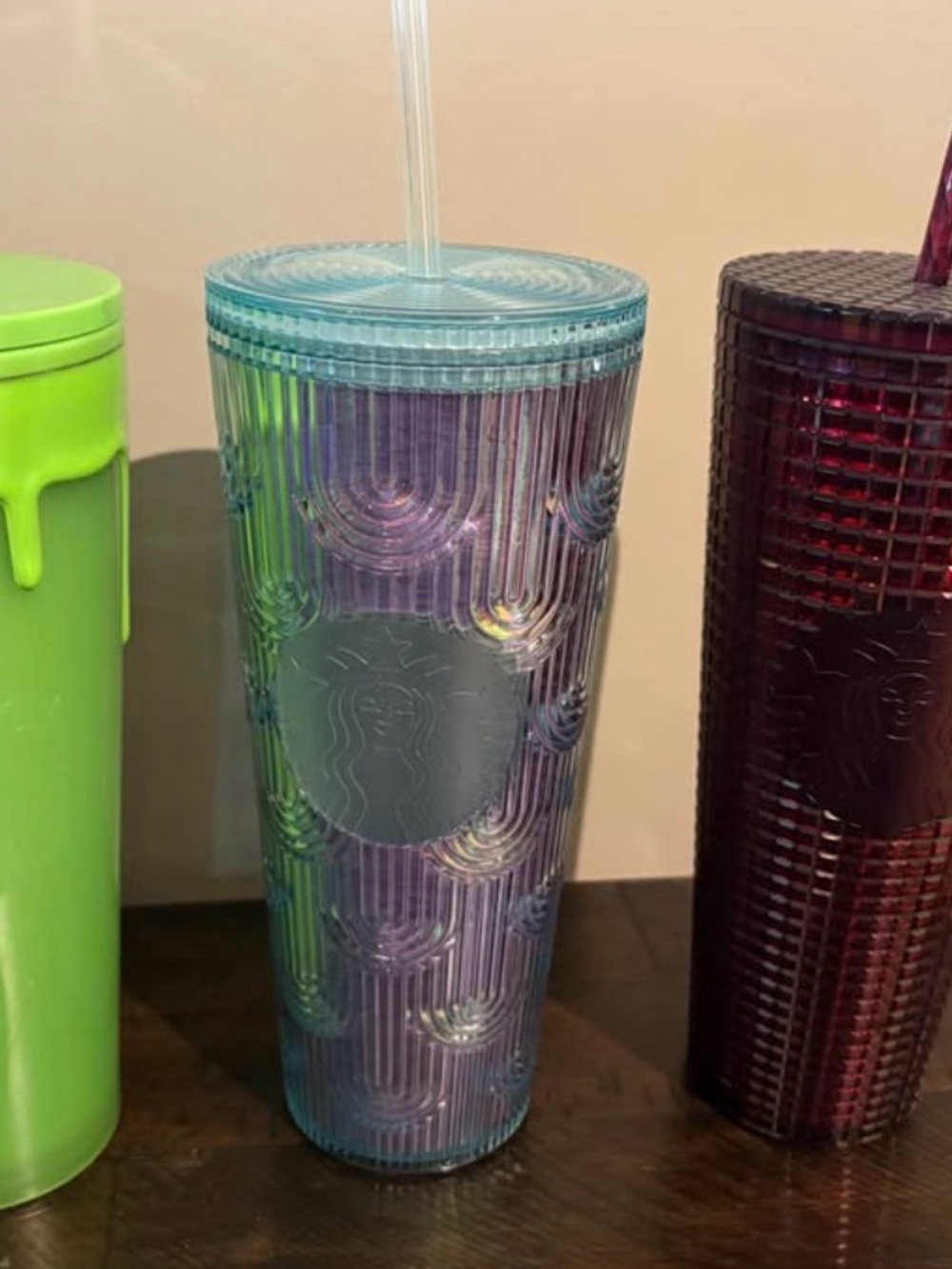 3 Starbucks tumblers